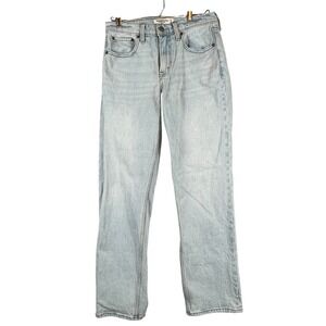 Abercrombie & Fitch Womens 27x4R Straight Jeans Mid Rise Light Wash 90s Y2K